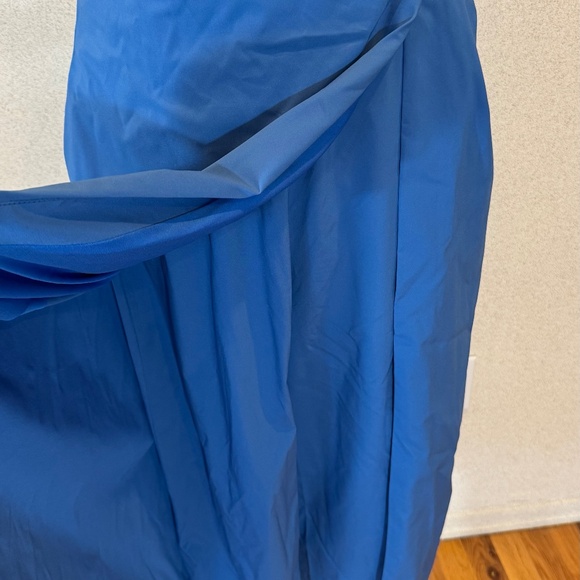 Kay Unger “Annie” Wrap Walk-Thru Jumpsuit Blue – Size 12 - Picture 6 of 9